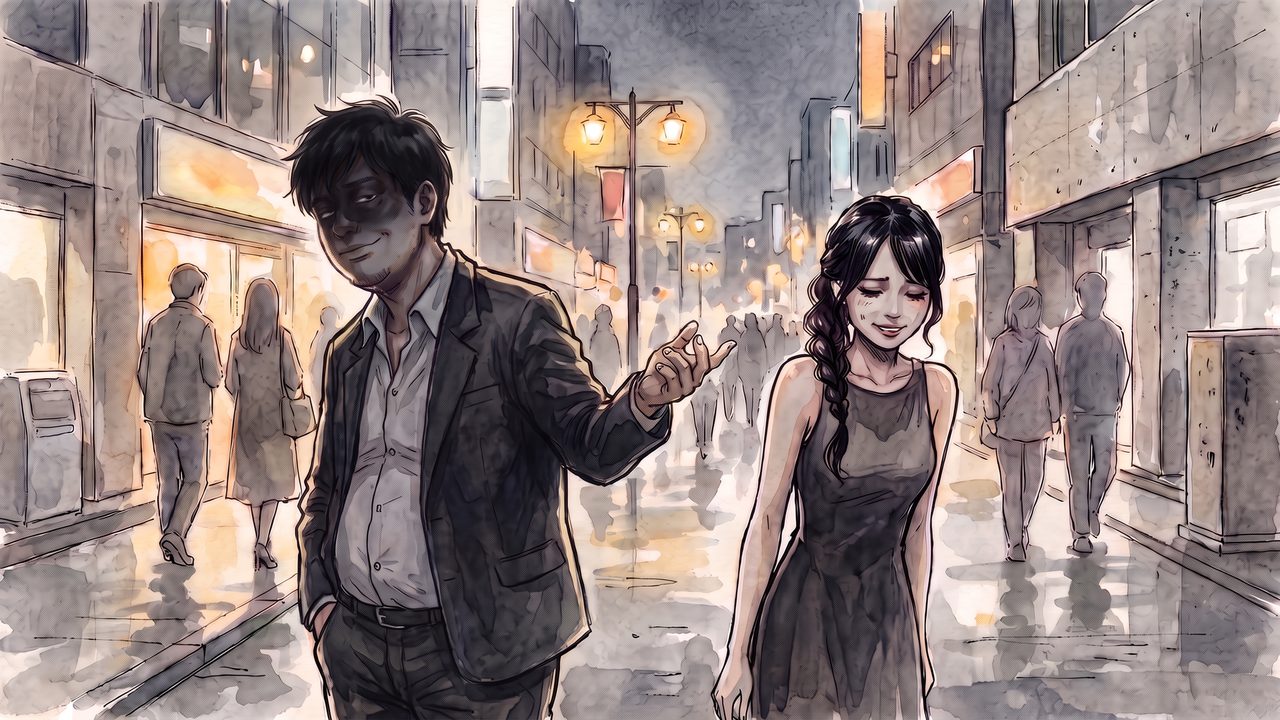 水瀬すい 19歳「当時の彼氏に呼ばれる」のイラスト